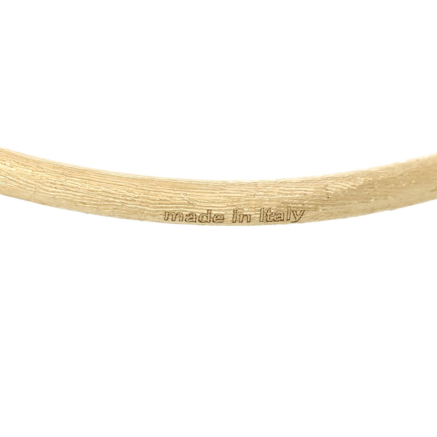 Marco Bicego 18K Yellow White Gold Diamond Lucia Bangle Bracelet 4 of 5