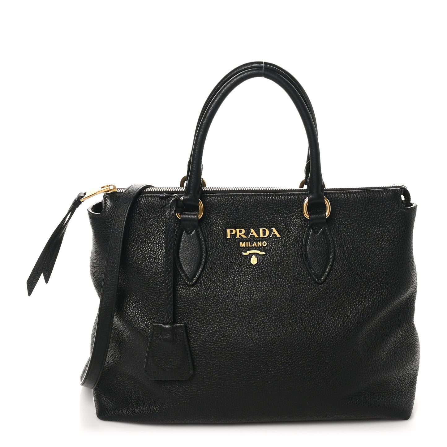 Vitello Daino Tote Black