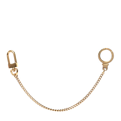 Louis Vuitton Metal Pochette Extender Key Ring Chain Gold 1 of 3