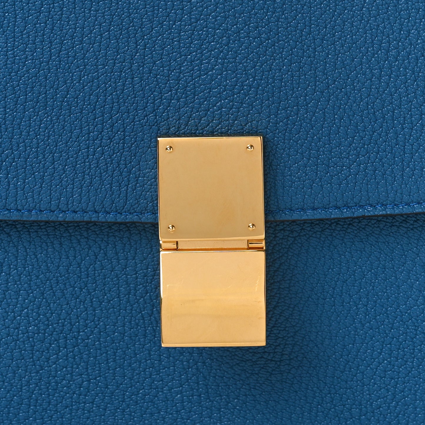 Goatskin Medium Classic Box Flap Bag Deepsea