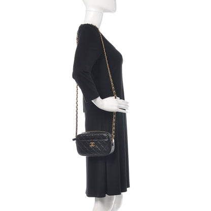 Chanel Lambskin Quilted Small Timeless Camera Case Black 2 of 10
