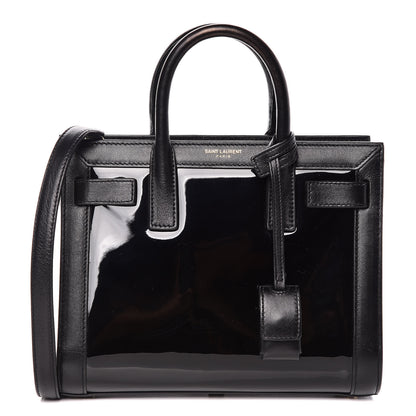 Saint Laurent Patent Calfskin Nano Sac de Jour Black 1 of 8
