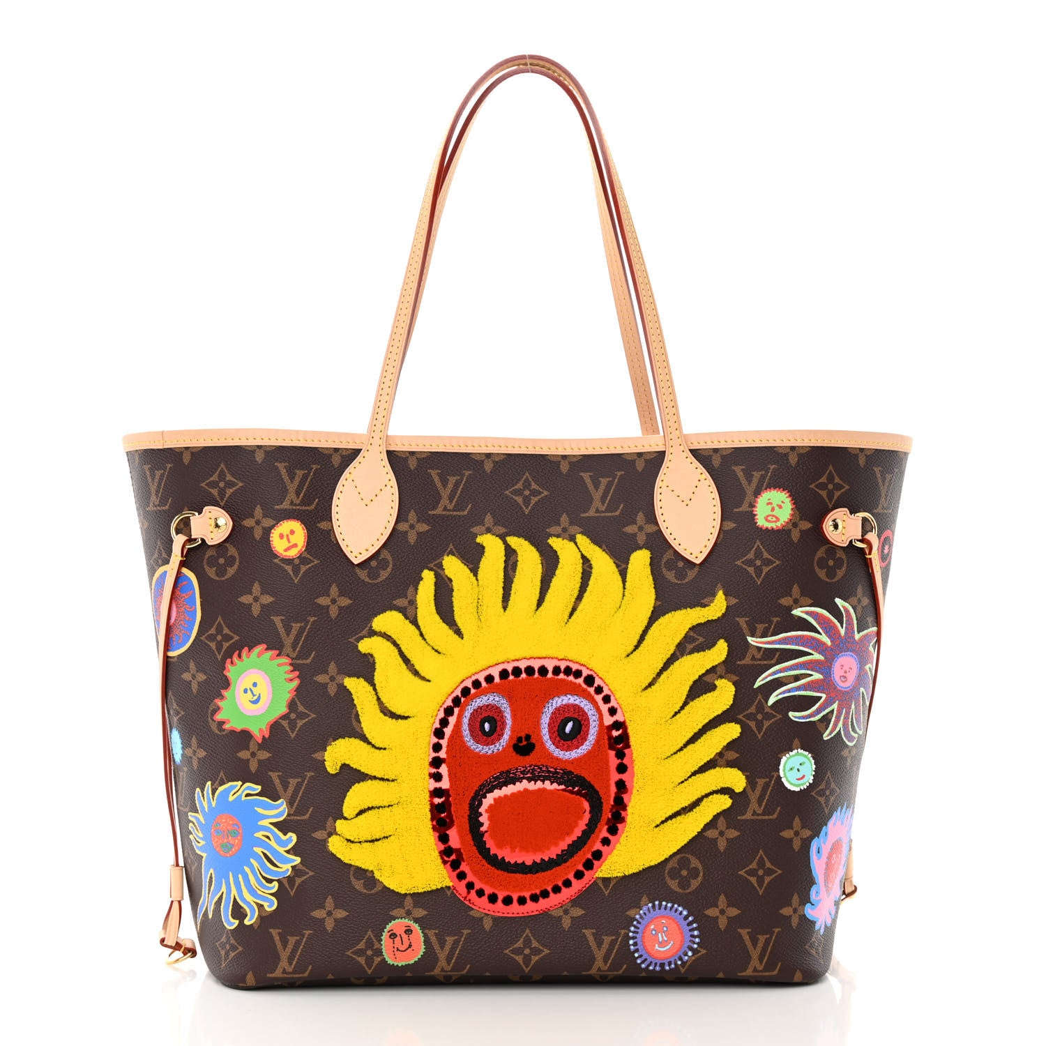 Louis Vuitton LV X YK Monogram Faces Neverfull MM 3 of 14