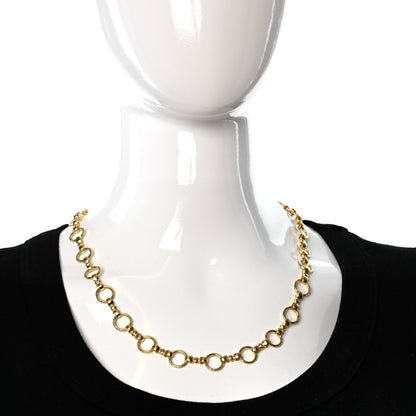 Elizabeth Locke 19K Yellow Gold Celtic Link Necklace 21" 3 of 4