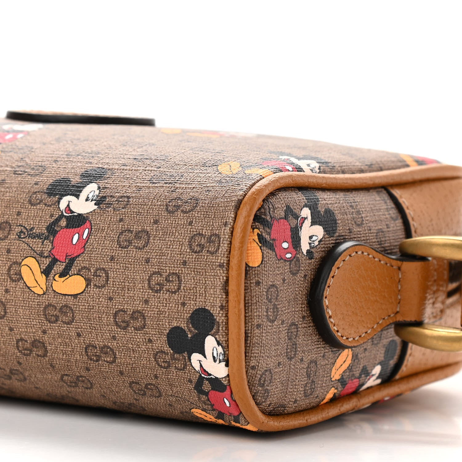 Gucci X DISNEY Mini Vintage GG Supreme Monogram Mickey Mouse Shoulder Bag Beige Vintage Sun Oil 10 of 10