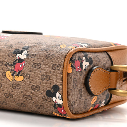 Gucci X DISNEY Mini Vintage GG Supreme Monogram Mickey Mouse Shoulder Bag Beige Vintage Sun Oil 10 of 10