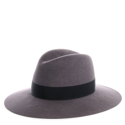 Saint Laurent Rabbit Felt Fedora Size 58 Gray 3 of 5