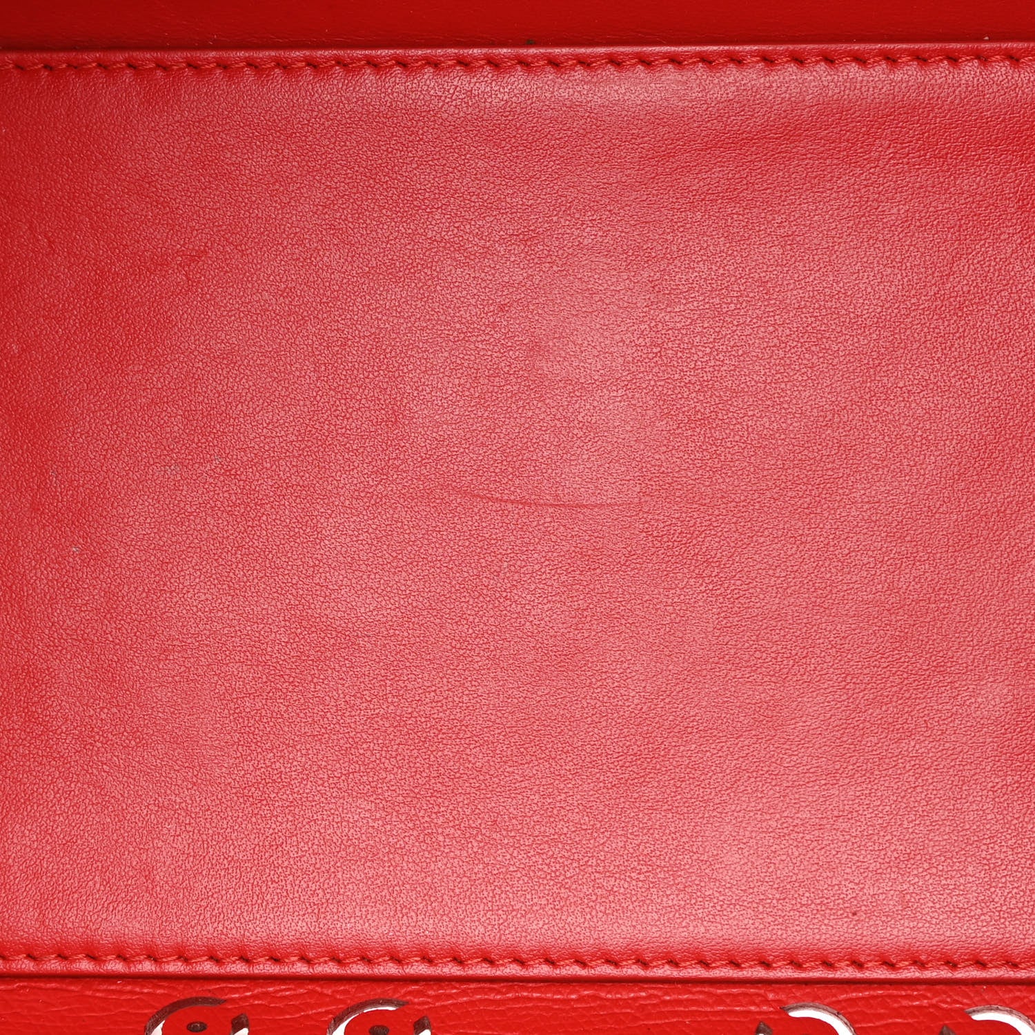 Christian Louboutin Calfskin Loubinthesky Small Perforated Cabarock Spikes Tote Biscotto 13 of 13