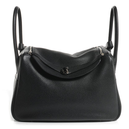 Hermes Taurillon Clemence Lindy 34 Black 1 of 8