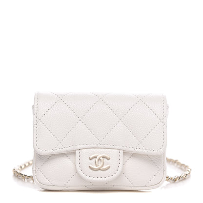 Chanel Caviar Quilted Belt Bag White 1 of 9