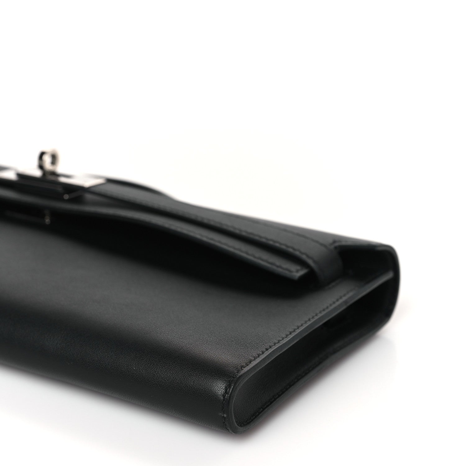 Hermes Swift Kelly Cut Clutch Pochette Black 9 of 9