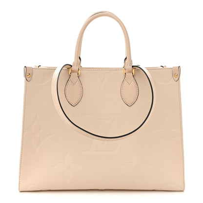 Louis Vuitton Empreinte Monogram Giant Onthego MM Creme 1 of 11
