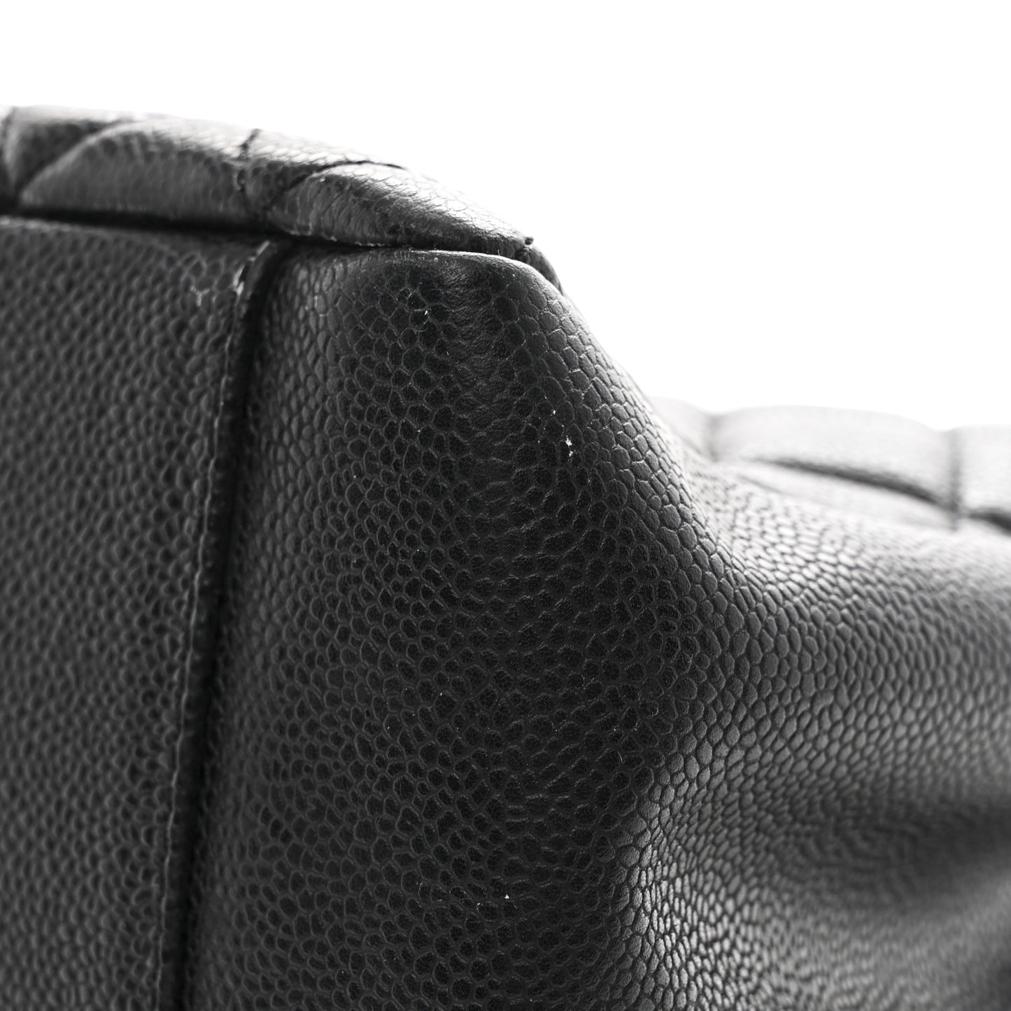 Caviar Quilted Grand Shopping Tote GST Black