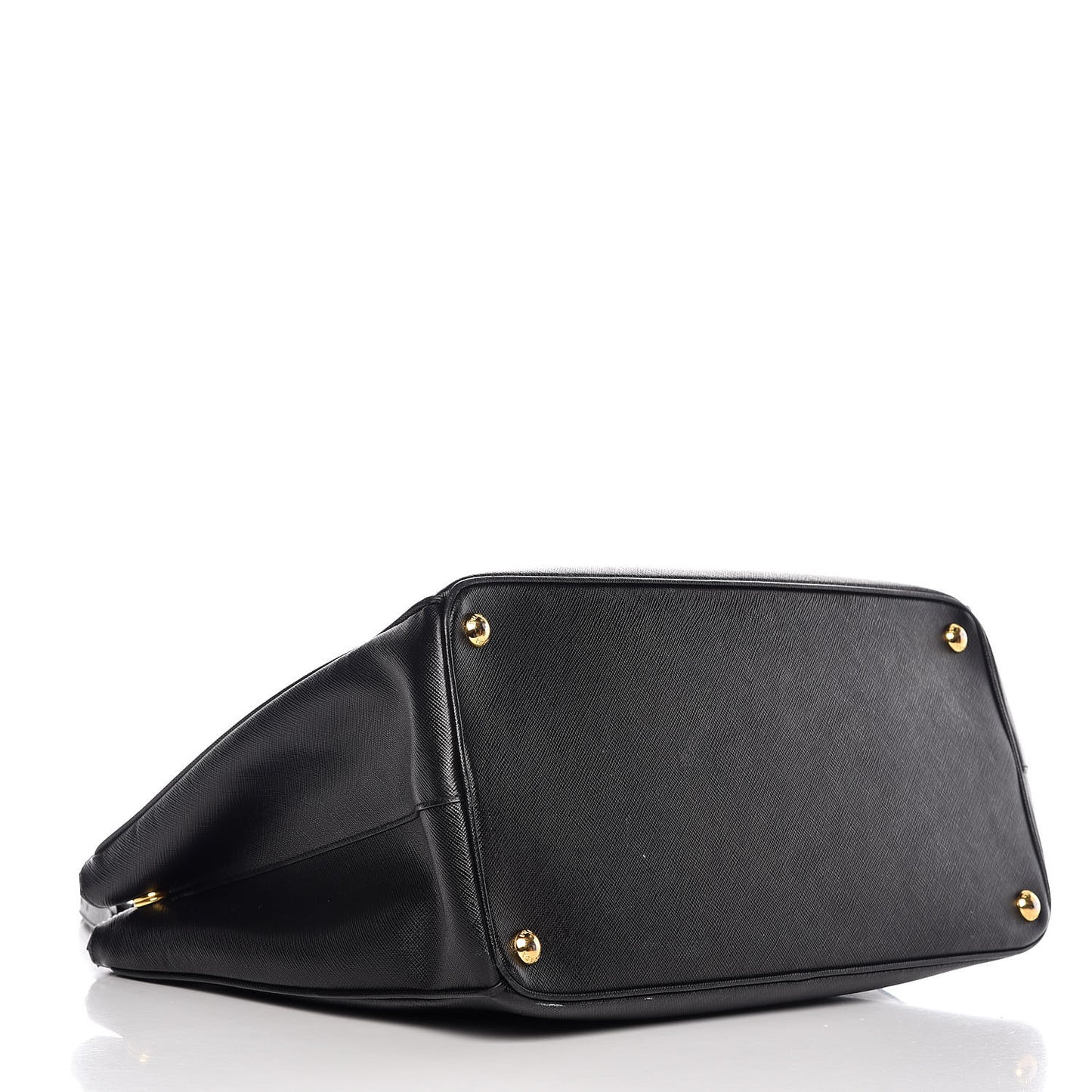 Saffiano Large Galleria Double Zip Tote Black