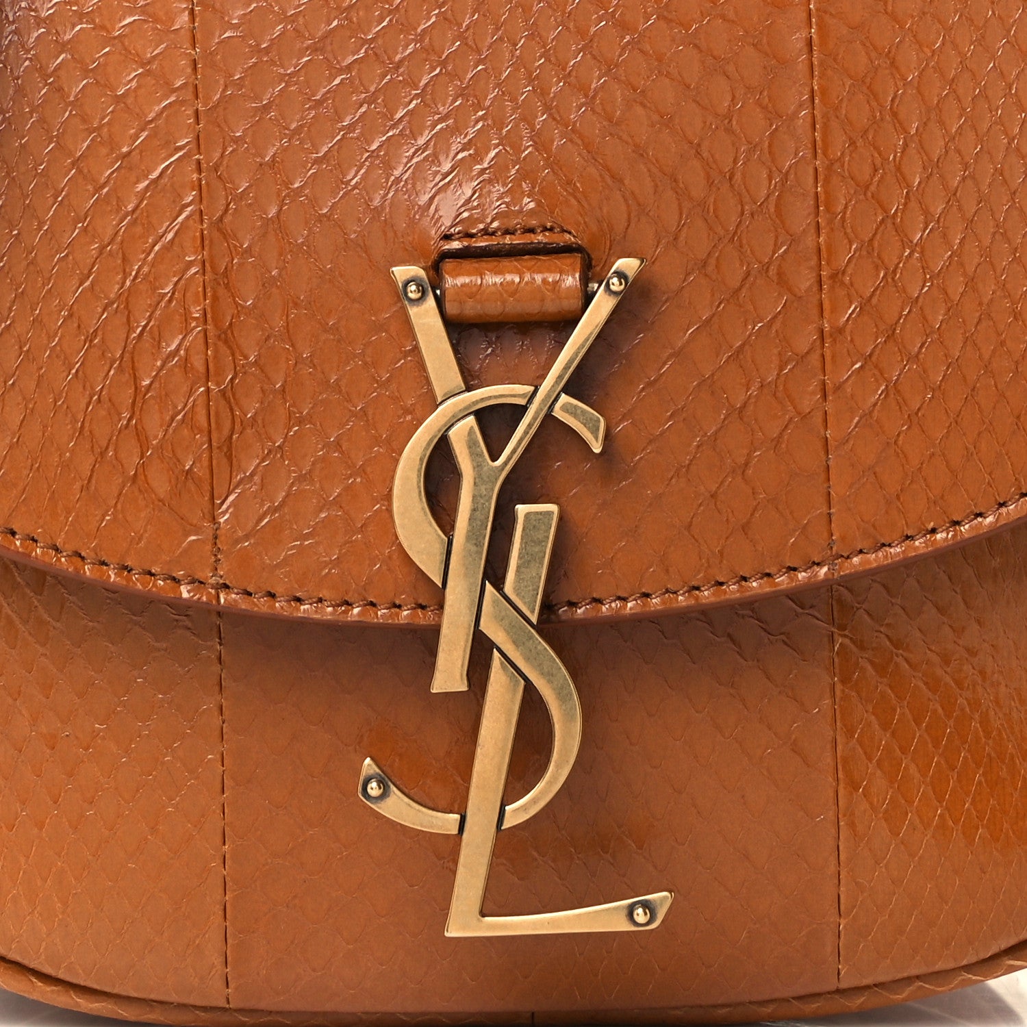 Saint Laurent Snakeskin Small Kaia Satchel 9 of 11