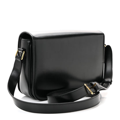 Celine Shiny Calfskin Medium Triomphe Black 3 of 10
