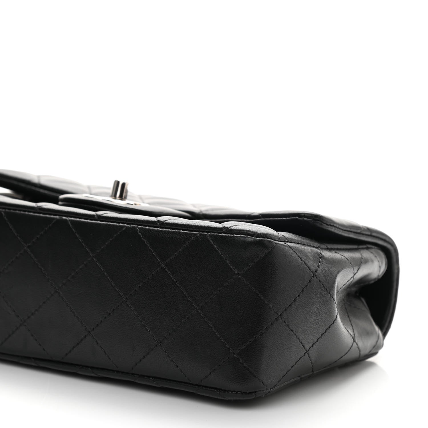 Chanel Lambskin Quilted Mini Rectangular Flap Black 10 of 10