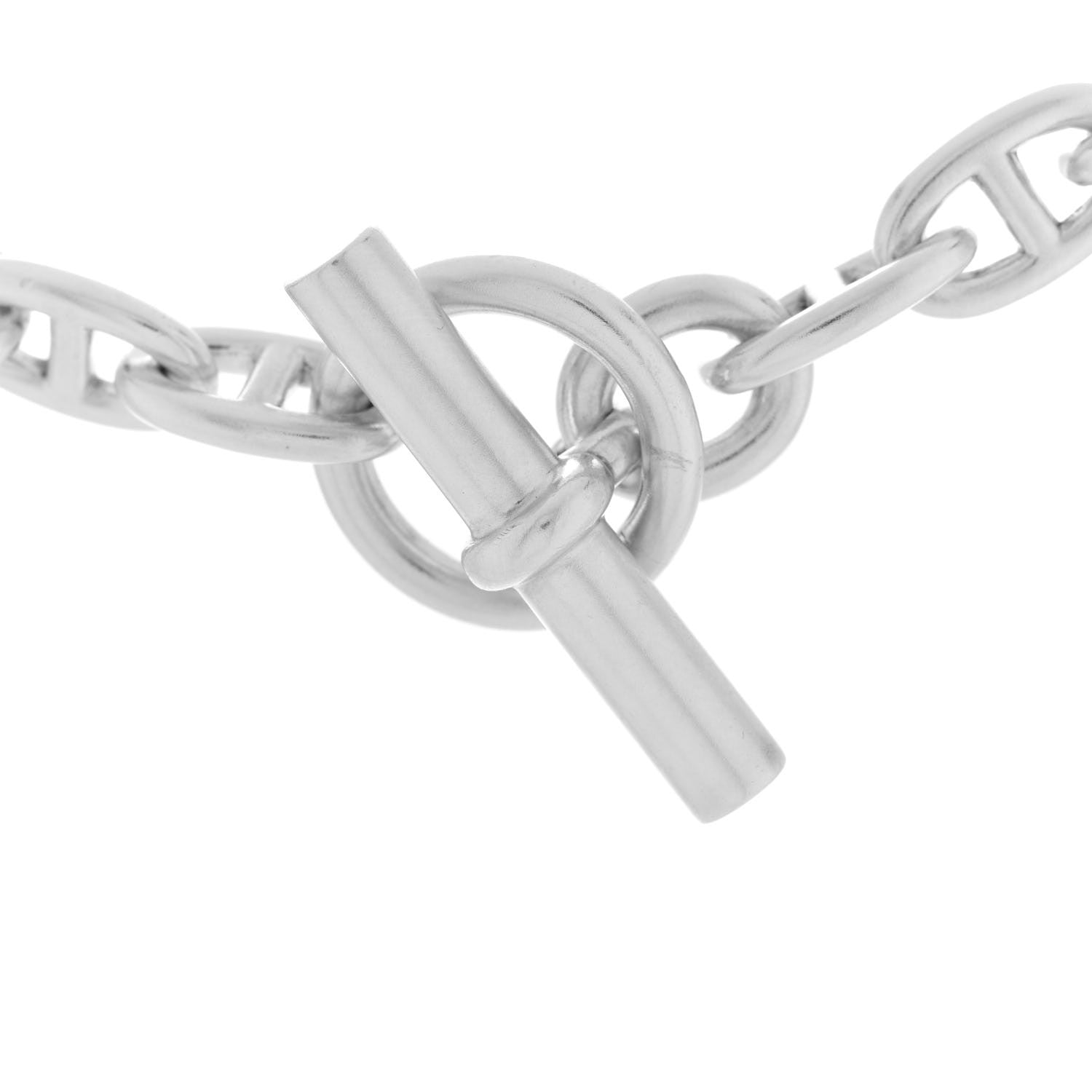 Hermes Sterling Silver MM Chaine D'Ancre Necklace 4 of 6