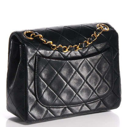 Chanel Lambskin Quilted Mini Square Flap Black 3 of 9