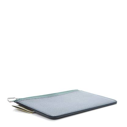 Burberry Goatskin D-Ring Zipper Coin Pouch Black Dark Green 4 of 8