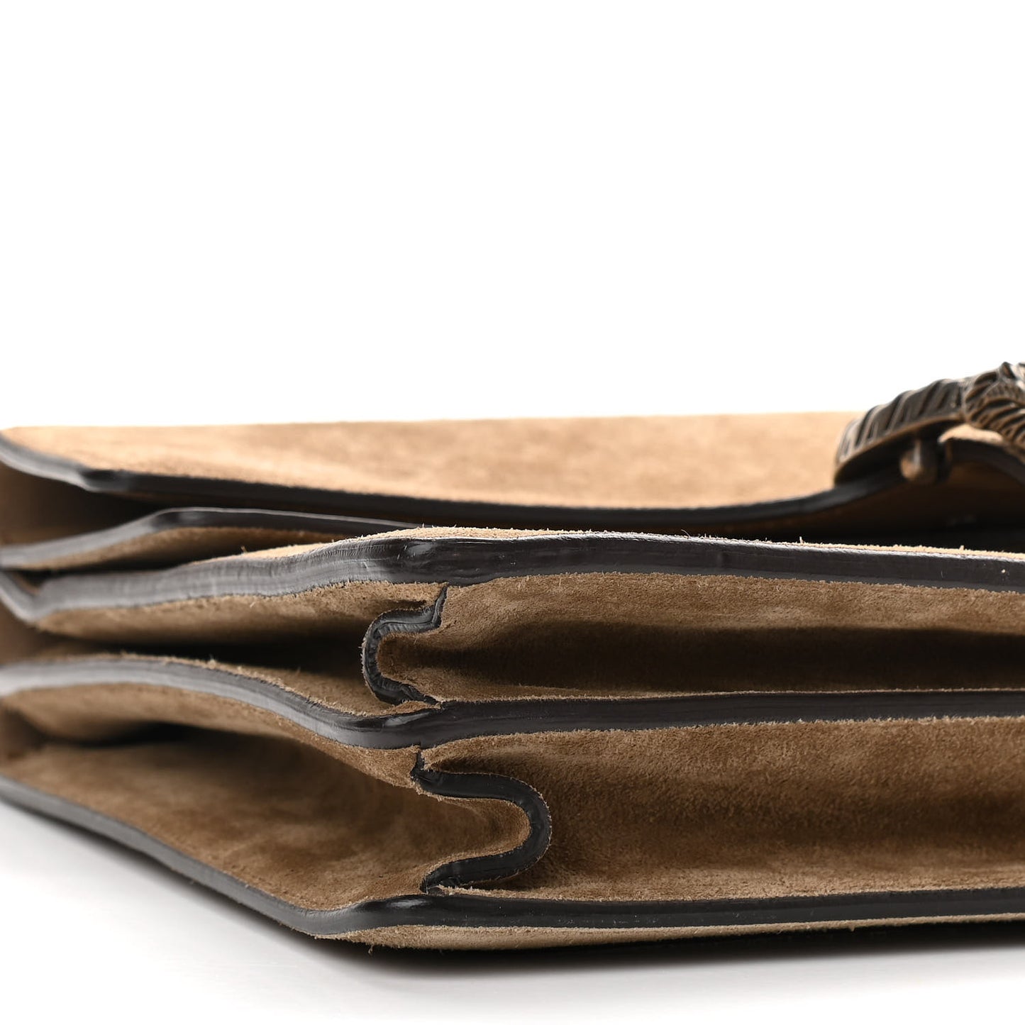 Suede Medium Dionysus Shoulder Bag Taupe