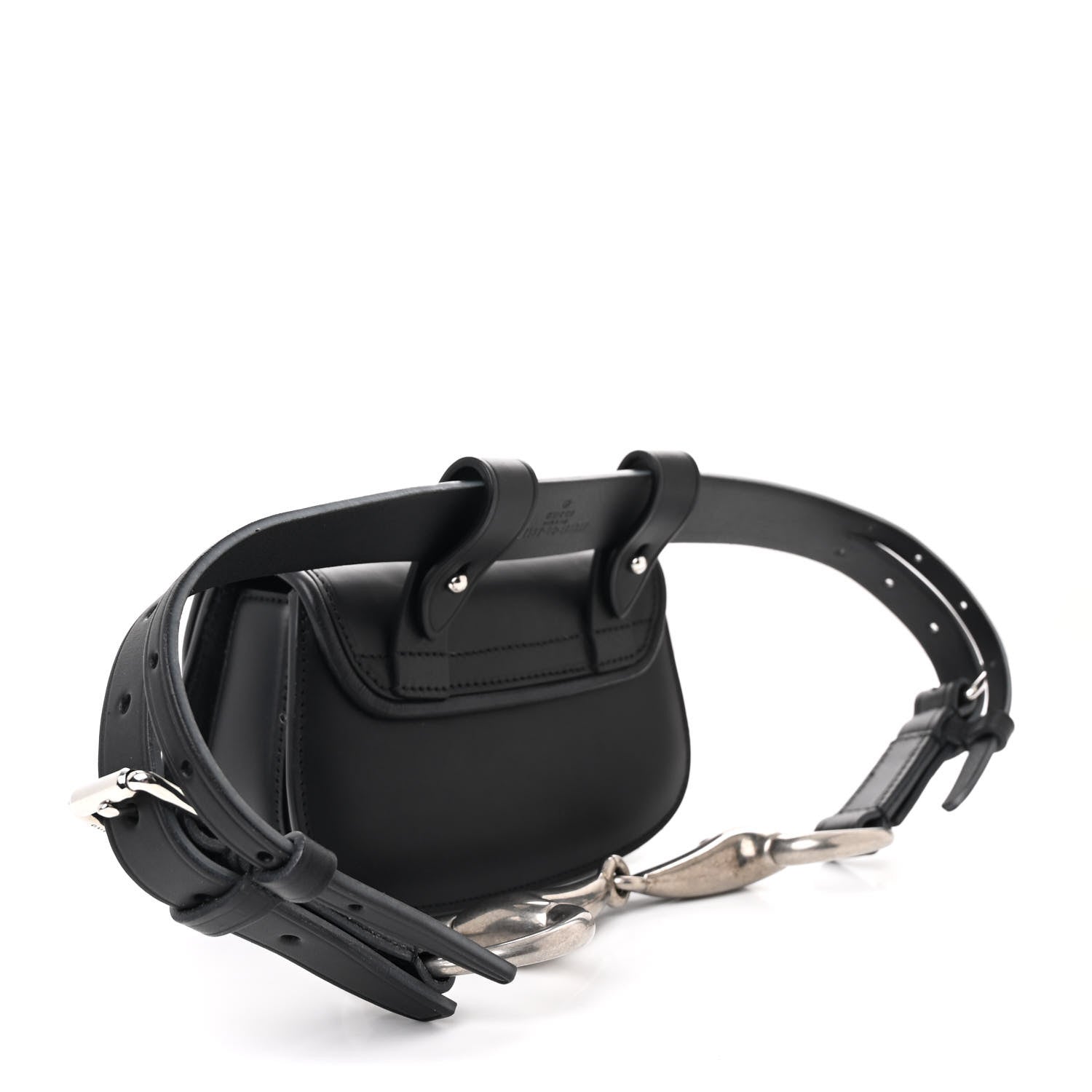 Gucci Calfskin Bamboo Mini 1947 Belt Bag 80 32 Black 3 of 10