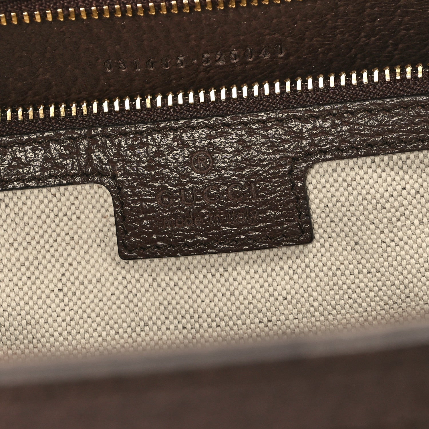 Gucci Monogram Jumbo GG Textured Dollar Calfskin Web Medium Ophidia Shopping Tote Camel Ebony 6 of 13