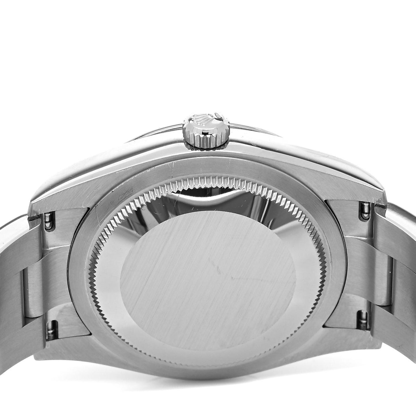 Stainless Steel 34mm Oyster Perpetual Watch Bright Blue 124200