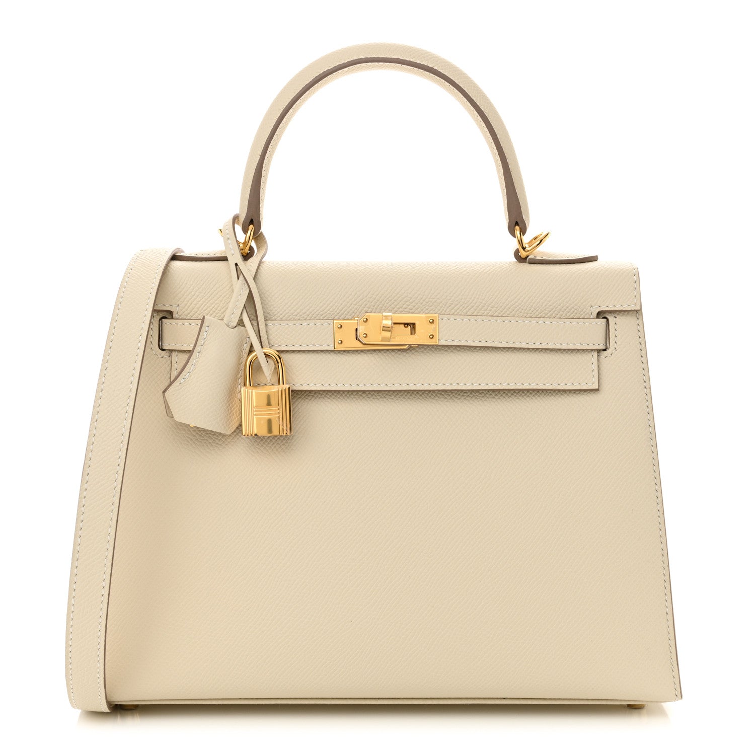 Hermes Epsom Kelly Sellier 25 Craie 1 of 11