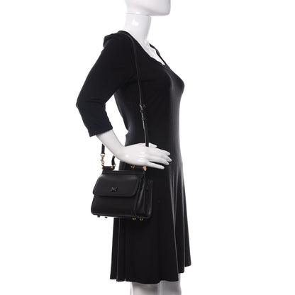 Dolce & Gabbana Calfskin Mini Sicily 58 Bag Black 2 of 12