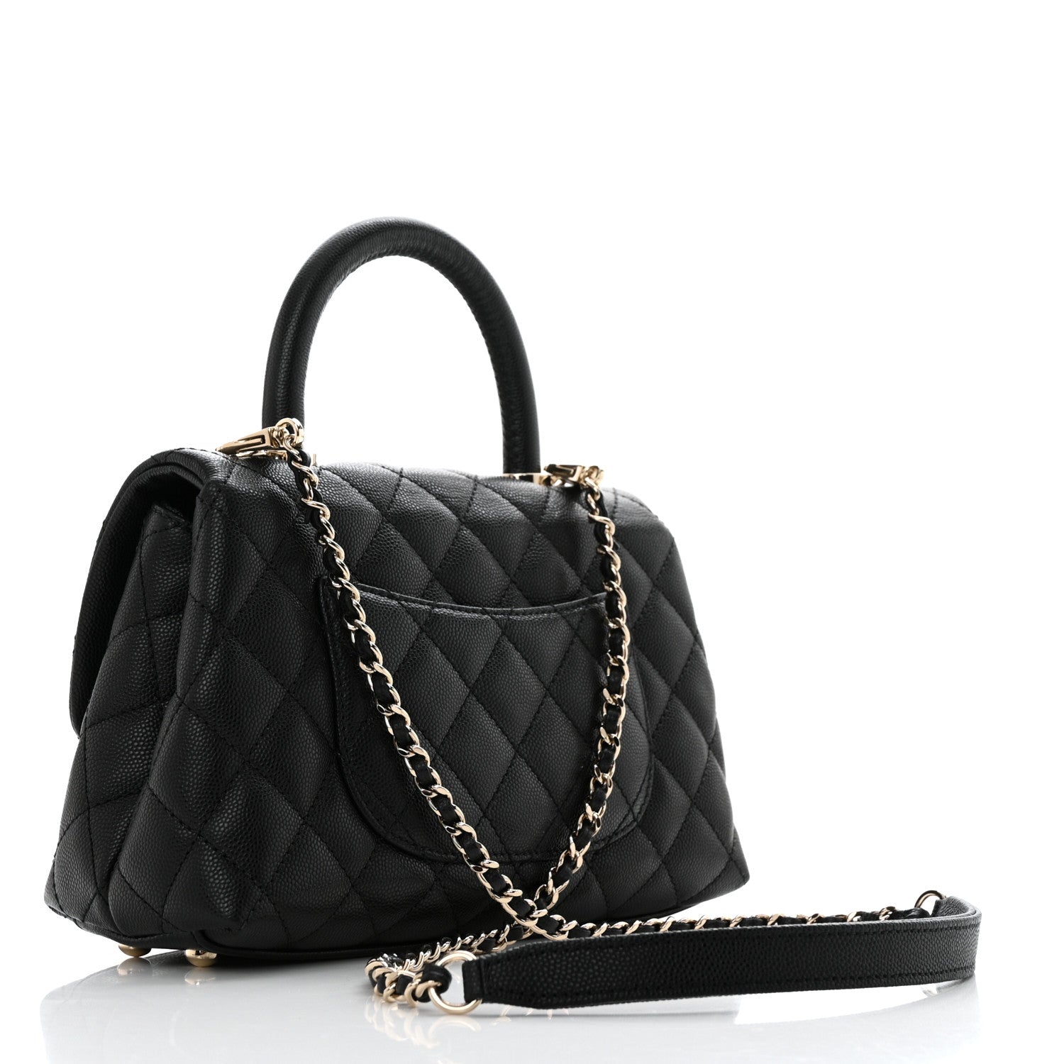 Chanel Caviar Quilted Mini Coco Handle Flap Black 3 of 11