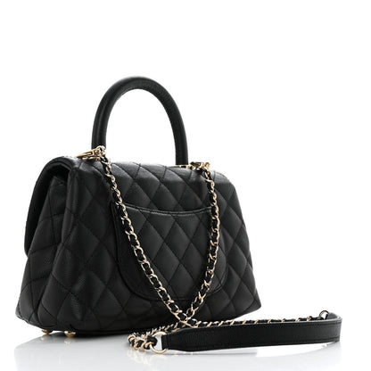 Chanel Caviar Quilted Mini Coco Handle Flap Black 3 of 11