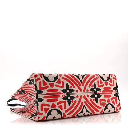 Louis Vuitton Monogram Giant Crafty Onthego GM Creme Rouge Black 4 of 10