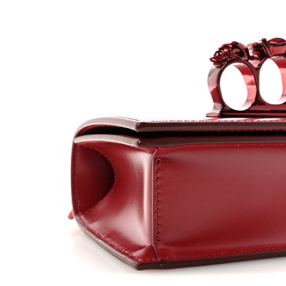 Alexander McQueen Calfskin Mini Jeweled Knuckle Satchel Red 8 of 9