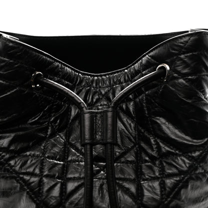 Christian Dior Crinkled Calfskin Macrocannage Medium D-Motion Bag Black 8 of 10