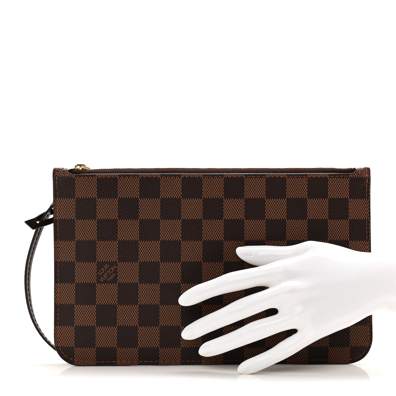 Louis Vuitton Damier Ebene Neverfull MM GM Pochette 2 of 7