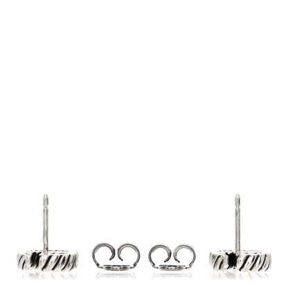 Gucci Sterling Silver Torchon Double G Earrings 3 of 4