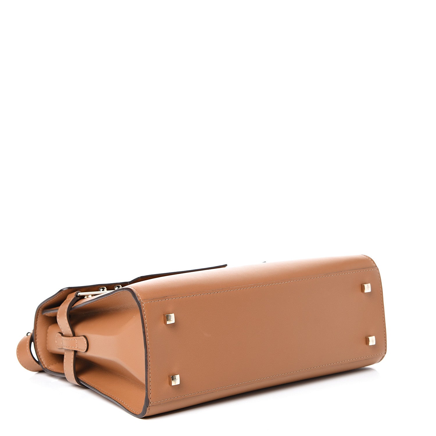 Delvaux Calfskin MM Tempete Satchel Camel 3 of 10