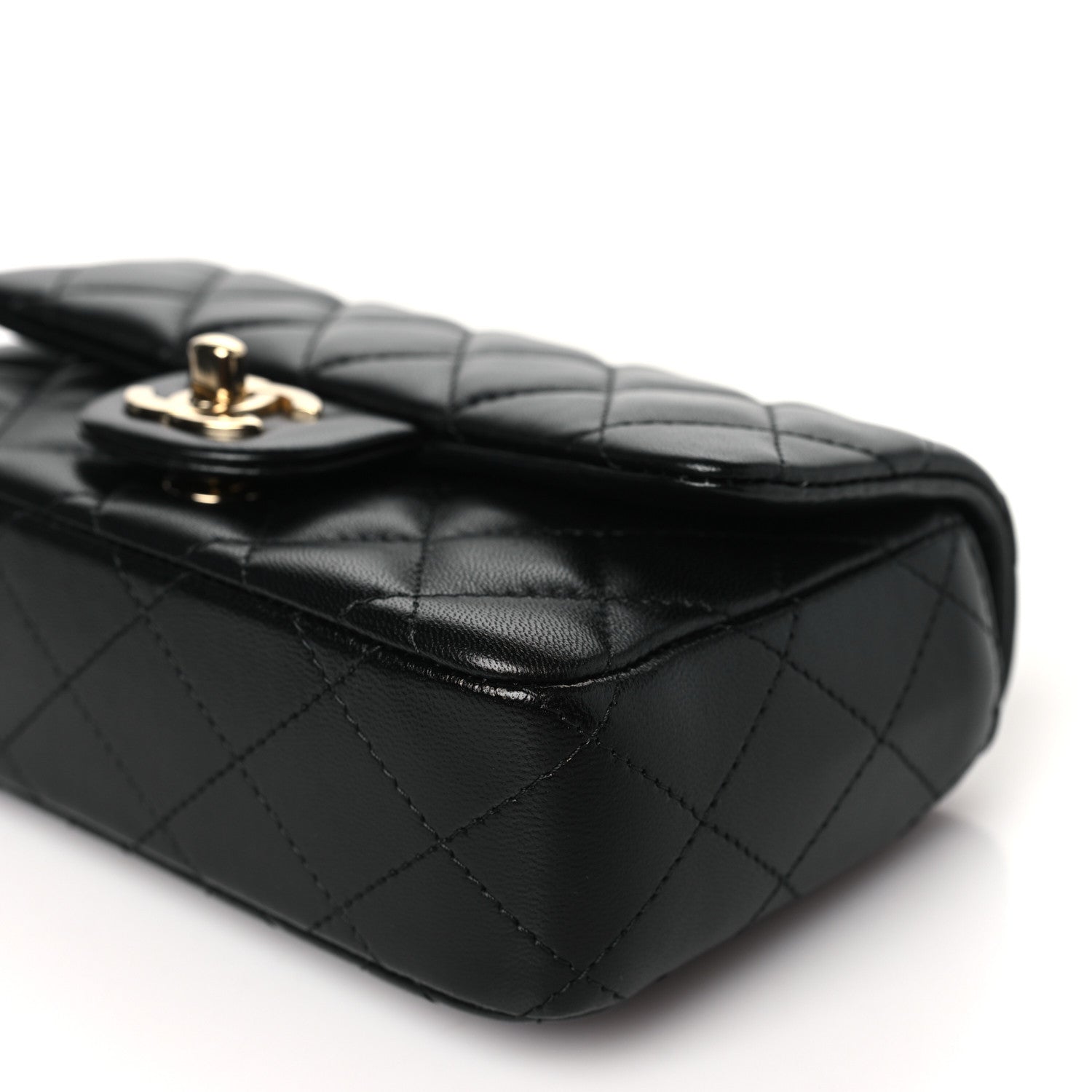 Chanel Lambskin Quilted Extra Mini Flap Black 10 of 11