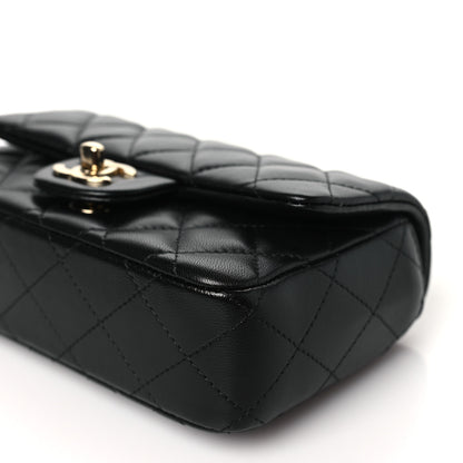 Chanel Lambskin Quilted Extra Mini Flap Black 10 of 11