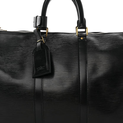 Louis Vuitton Epi Keepall 45 Black 8 of 22