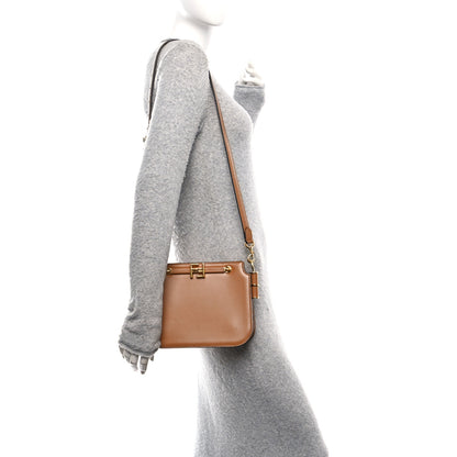 Fendi Vitello King Luxor Fendi Touch Shoulder Bag Caramello 2 of 10