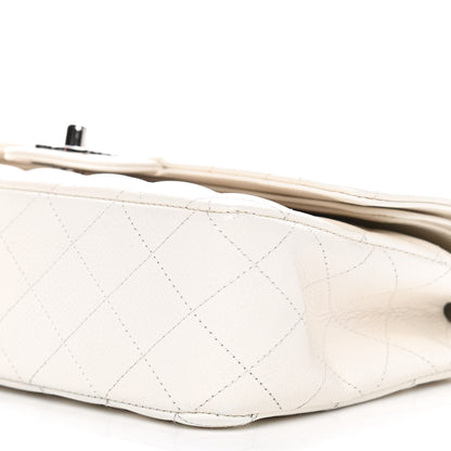 Chanel Caviar Quilted Medium Double Flap White 11 of 11