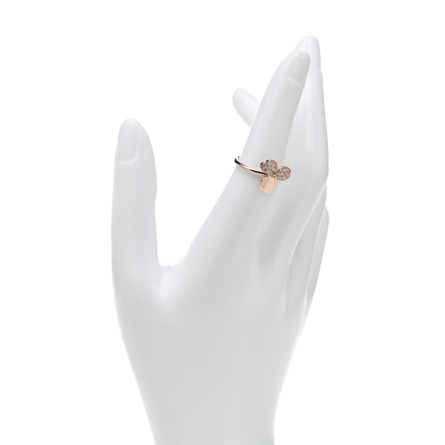 Tiffany 18K Rose Gold Diamond Paper Flowers Ring 52 6 2 of 5