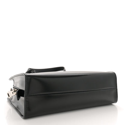 Prada Spazzolato Mini Re-Edition 1995 Double Handle Handbag Black 4 of 11