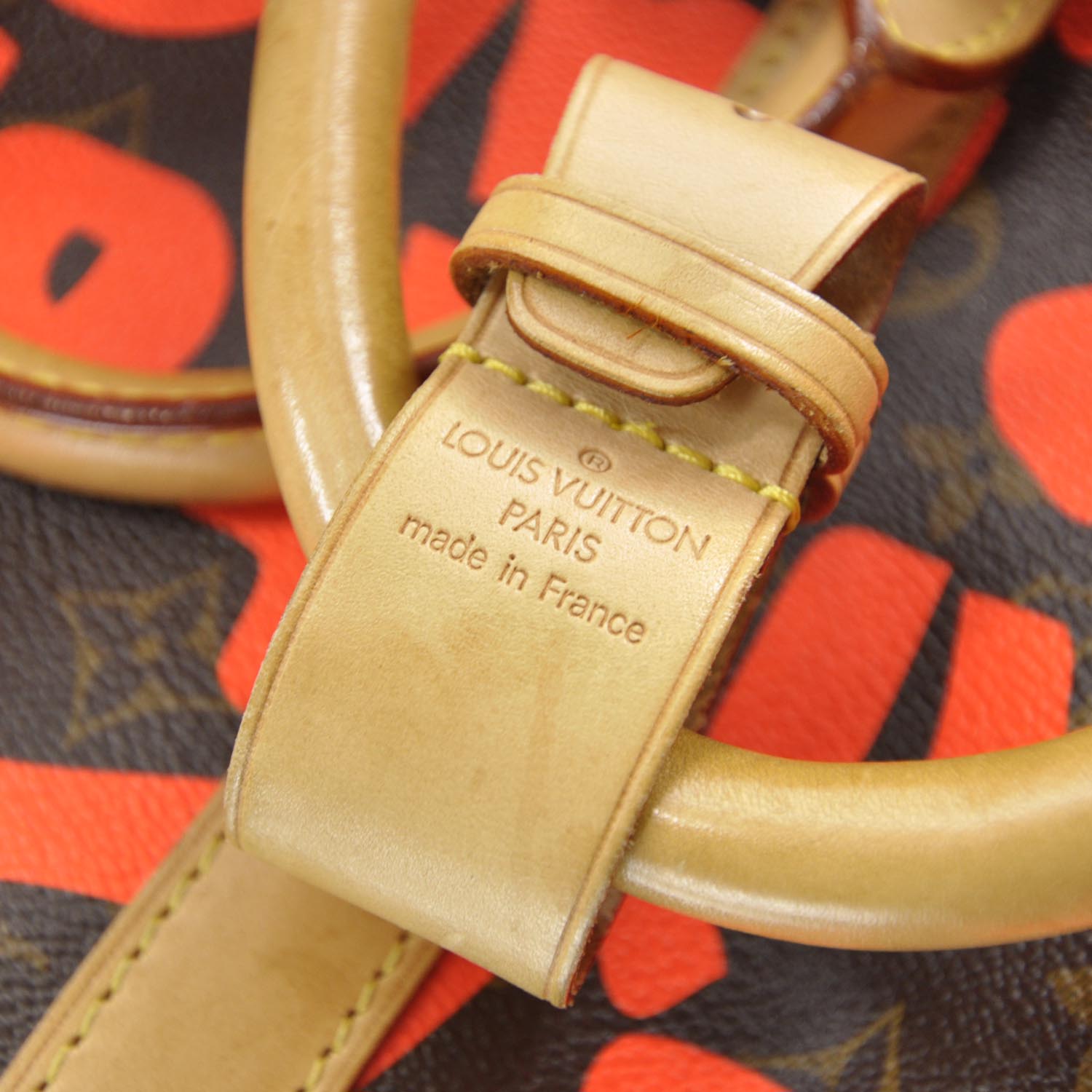 Louis Vuitton Monogram Graffiti Keepall 50 Orange 9 of 11