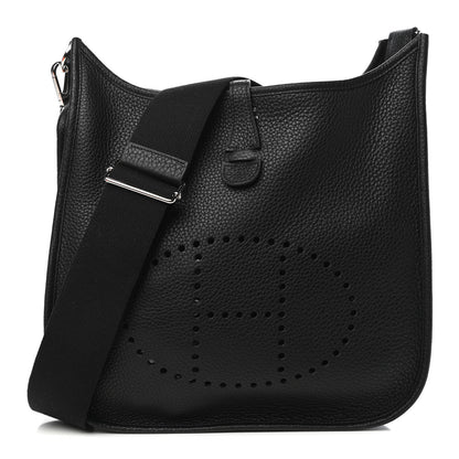 Hermes Taurillon Clemence Evelyne III PM Black 1 of 11