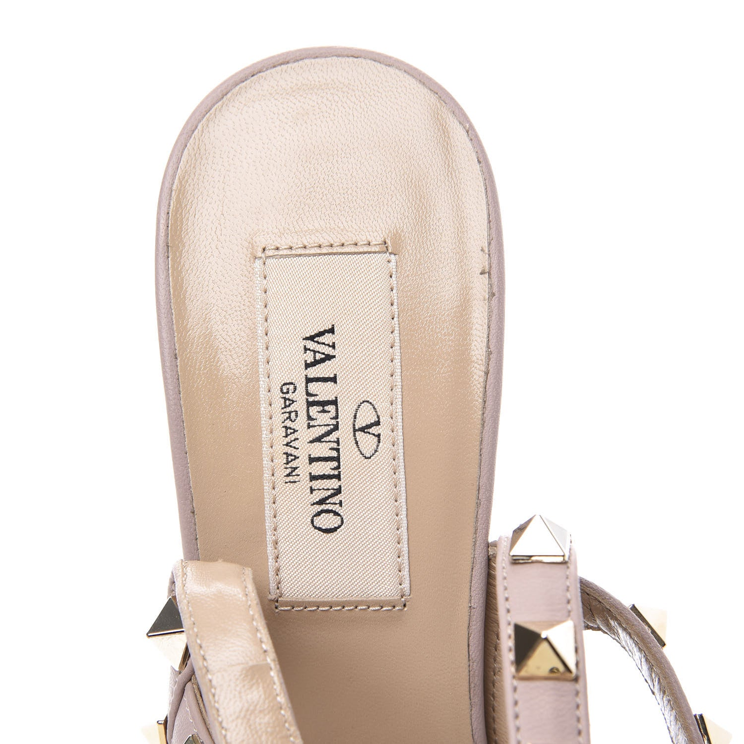 Valentino Garavani Patent Rockstud Ankle Strap 100mm Pumps 36 Poudre 8 of 10