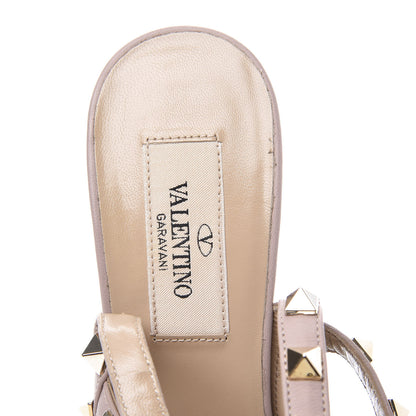 Valentino Garavani Patent Rockstud Ankle Strap 100mm Pumps 36 Poudre 8 of 10