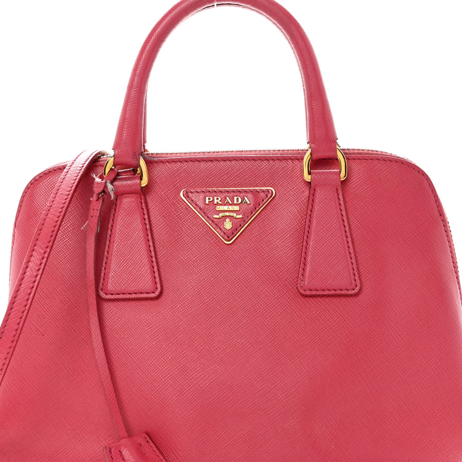 Prada Saffiano Lux Medium Promenade Tote Peonia 7 of 12